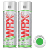 2X WRX Fluorescent Garden Green Spray Paint 400ml Spray Paint